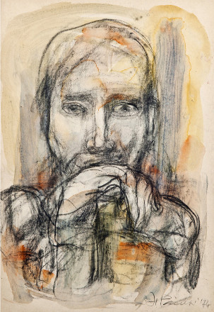 Il fruscio dell'inquietudine (tecnica mista, 1974)