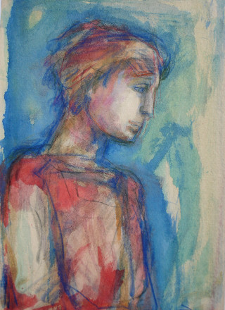 Ragazza (tecnica mista, 1981)