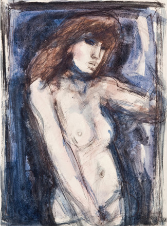 Pudore in penombra (tecnica mista, 1988)