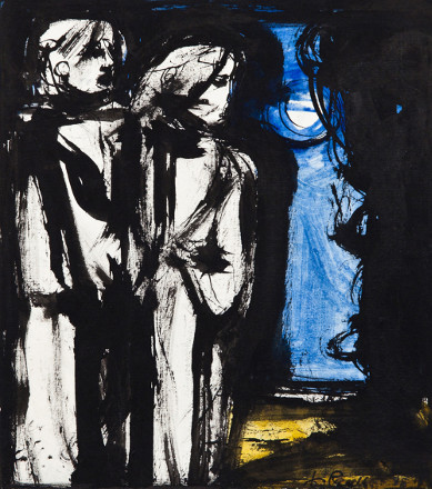 Raggio di luna (china acquarellata, 1988)