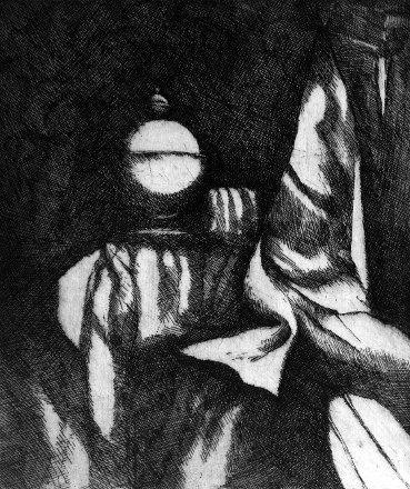 Natura morta (acquaforte, 1968, cm 22,5 x 26,9)